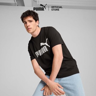 PUMA BASICS - GRAPHICS No. 1 Logo Tee Men สีดำ - 68192801
