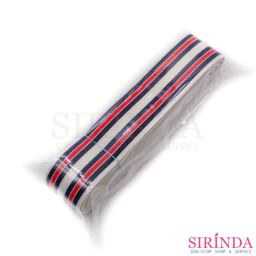 ยางยืดริ้วสี ยางขอบกางเกง ยางขอบกระโปรง 3.2cm l COLORED ELASTIC BAND (00090025) (ห่อเล็ก) ราคา ถูกที่สุด ดีลบีเคเค แกลเลอรีภาพที่ 4