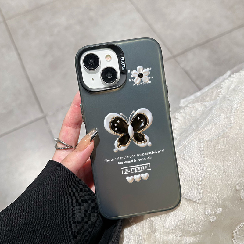 เคสสำหรับ Xiaomi 11 Lite 4G 11 Lite 5G NE เคสโทรศัพท์ผีเสื้อดอกไม้เปลือกแข็งกันกระแทก - รูปที่ 3