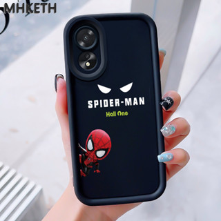 MHKEID เคสสำหรับ OPPO A18 A38 A2x เคสโทรศัพท์การ์ตูนสไปเดอร์…