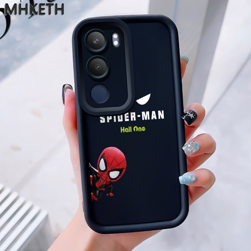 MHKEID เคสสำหรับ VIVO Y19s Y29 5G เคสโทรศัพท์การ์ตูนสไปเดอร์แมนซิลิโคนกันกระแทก ราคา ถูกที่สุด ดีลบีเคเค