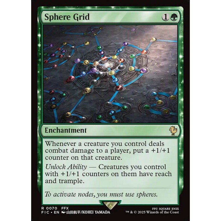Sphere Grid [Surge Foil] FIC Final Fantasy Commander การ์ด Magic the Gathering [MTG] ของแท้