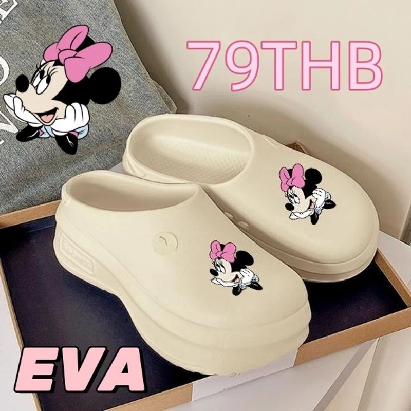 Attitude3 มิกกี้เมาส์ รองเท้าแตะ กันลื่น รองเท้าชายหาด มี 6 สีให้เลือก EVA สำหรับผู้ชายและผู้หญิง1749722692359
