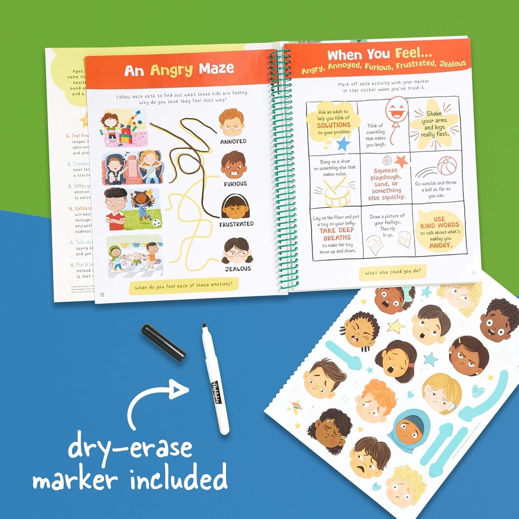 หนังสืออังกฤษใหม่ Learning Kindness My Feelings Sticker Book (Highlights Learning Kindness) [Paperba