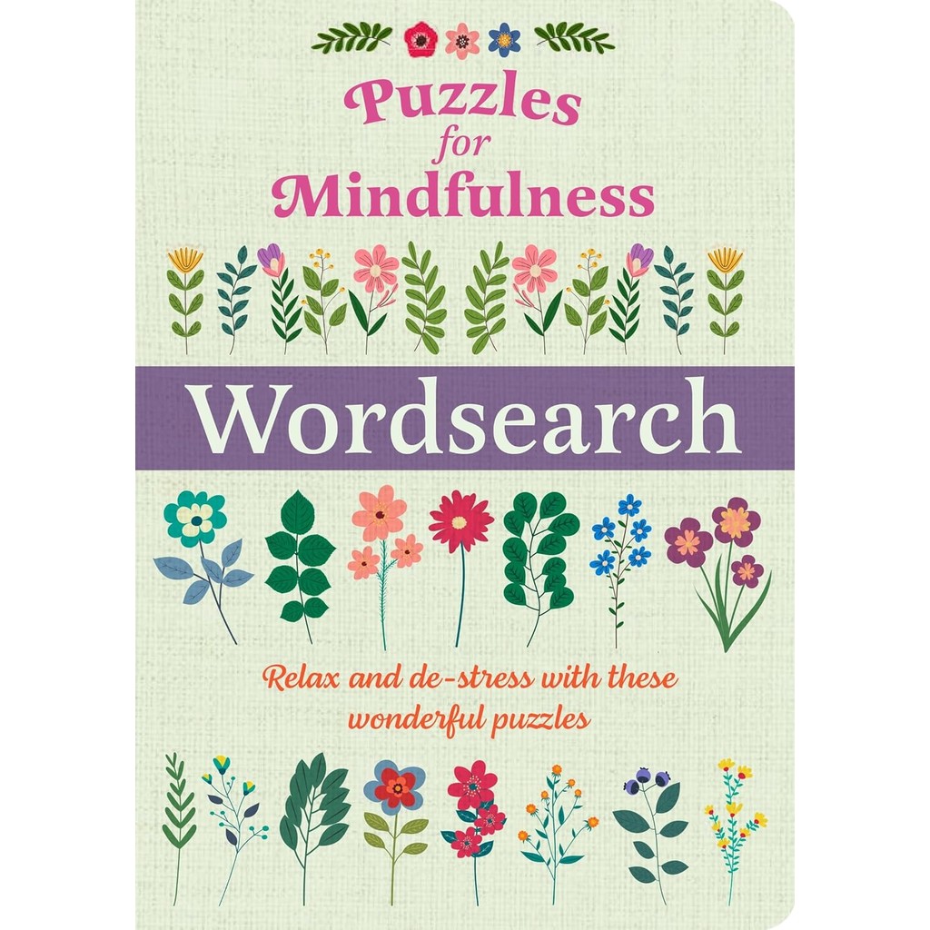 New Release Book สินค้าลิขสิทธิ์ (พร้อมส่ง) PUZZLES FOR MINDFULNESS: WORDSEARCH: OVER 120 PUZZLES (P