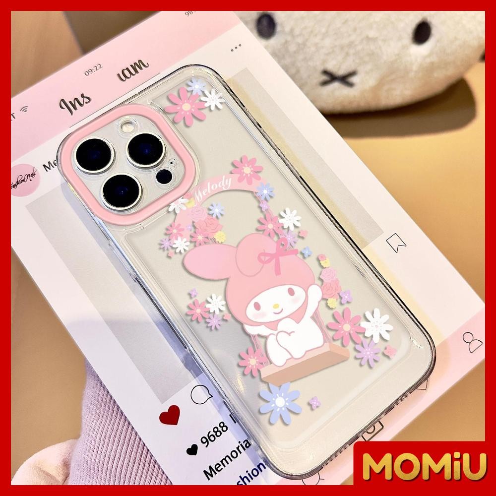 MOMiU – เข้ากันได้สำหรับ เคสไอโฟน11 เคส iphone 16 Pro Max 7Plus XR 12 13 14 15 เคสใส ลูกสุนัขดอกไม้น่ารัก ราคา ถูกที่สุด ดีลบีเคเค แกลเลอรีภาพที่ 4