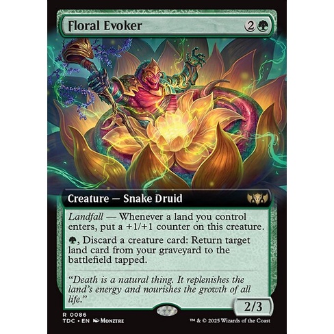 [Tarkir: Dragonstorm Commander] - [TDC] - (R) -[Floral Evoker] - [2025]
