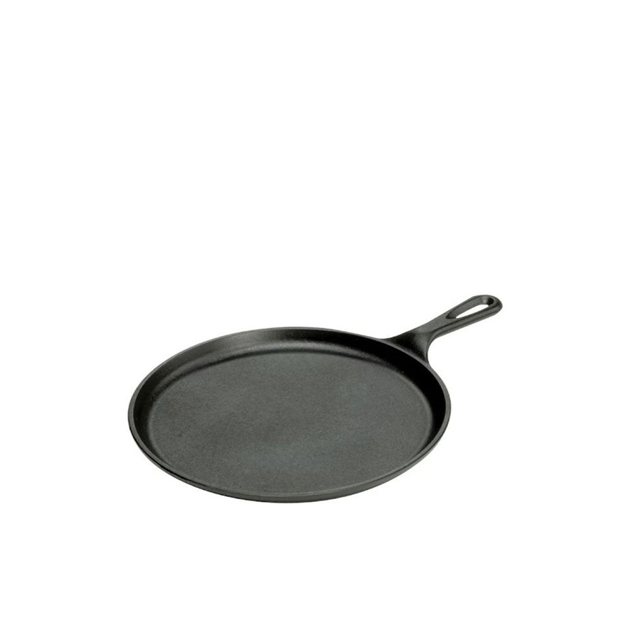 LODGE - กระทะย่างกลมเรียบ รุ่น L9OG3 ขนาด 26.67ซม. สีดำ