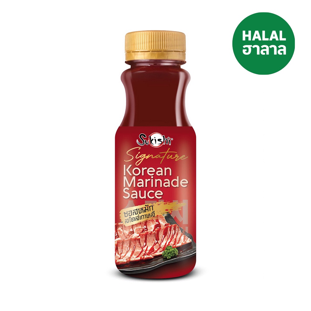 📢 ซูกิชิ ซอสหมักสไตล์เกาหลี 180 กรัม 🌈 SUKISHI KOREAN MARINADE SAUCE 180 G. 💦 ซอสปรุงรสและทำอาหาร 🎐 