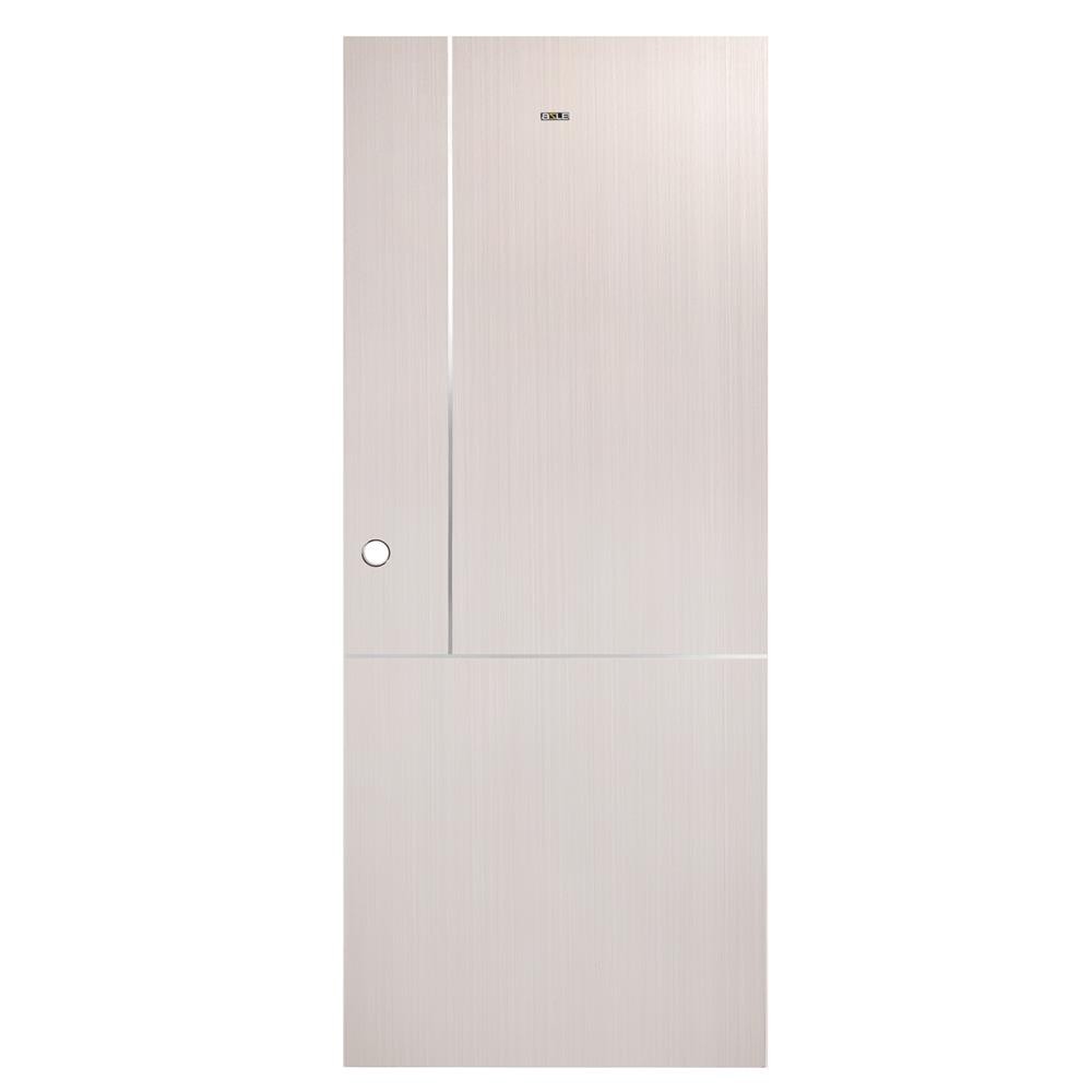 AZLE ประตูภายใน UPVC LT-11 80X200 ซม. สี ASH เจาะลูกบิด จัดส่งโดย HomePro