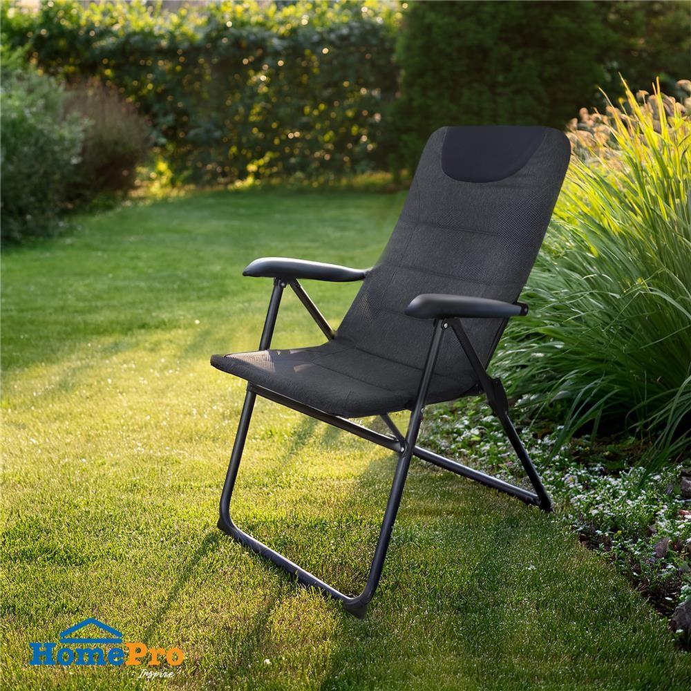 HomePro เก้าอี้พักผ่อน  FLODING สีเทา แบรนด์ SPRING