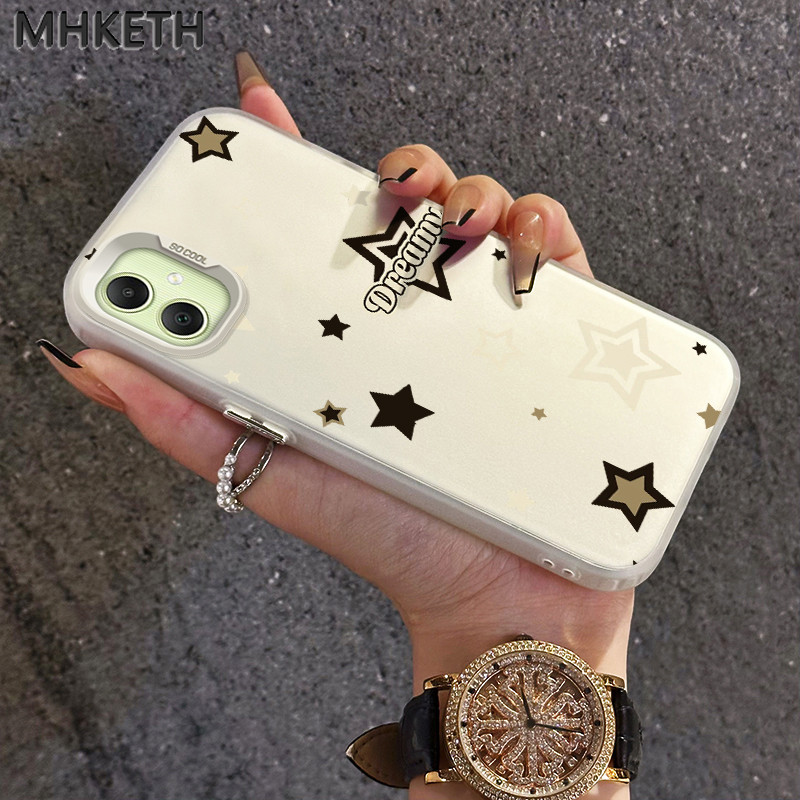 MHKETH เคสสำหรับ Samsung A05 A05s A04 A04E M04 F04 A04s A03 A03S A02S M02S F02S เคสซิลิโคนใสเคสโทรศัพท์ผิวเกล็ดน้ำแข็ง