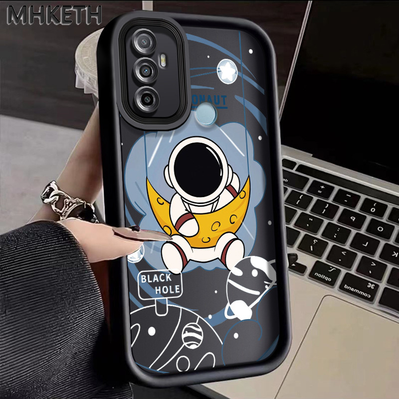 MHKETH เคสสำหรับ OPPO A53 2020 A33 2020 A53s A32 A94 F19 Pro Reno 5F 5 Lite A11s เคสโทรศัพท์นักบินอวกาศการ์ตูน