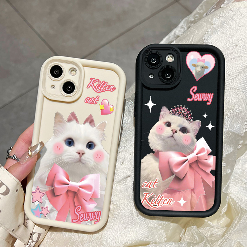 เคสสำหรับ OPPO A53 2020 A33 2020 A53s A32 A94 F19 Pro Reno 5F 5 Lite A11s เคสโทรศัพท์ซิลิโคนกันกระแทกลายแมวน่ารัก ราคา ถูกที่สุด ดีลบีเคเค แกลเลอรีภาพที่ 7