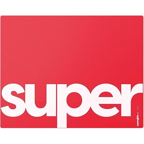 Pulsar Gaming Gears eSports Spec Mousepad L Size Superglide2 Glass Pad Non-Slip 42cm x 33cm L, Red