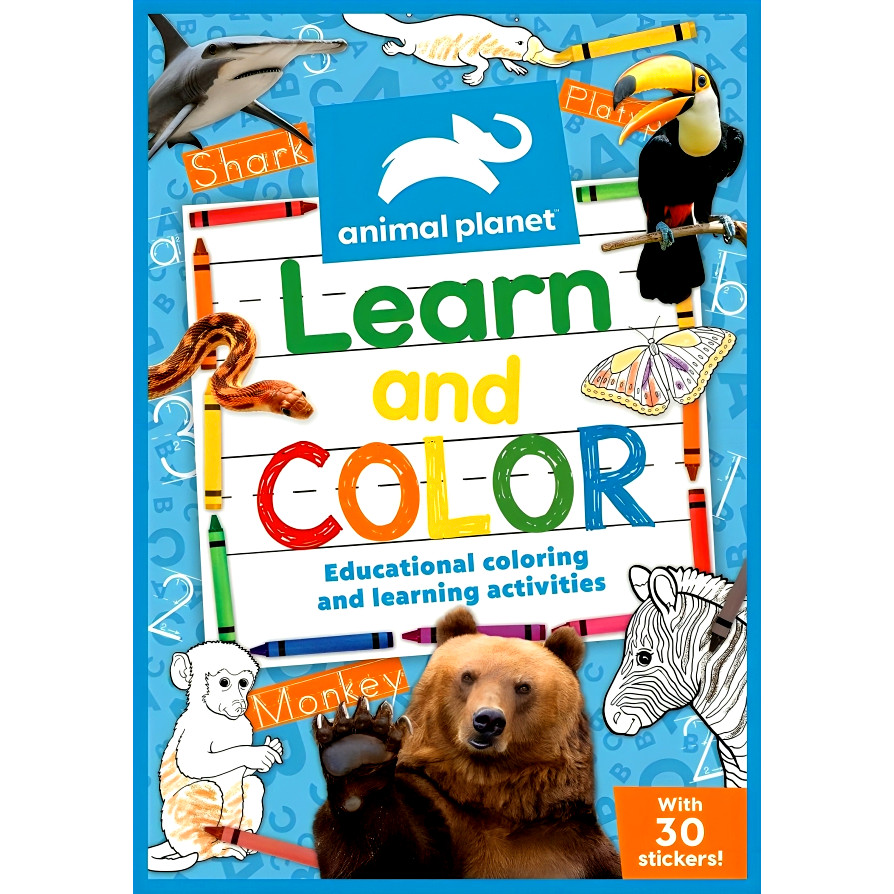 BBW หนังสือเด็ก Animal Planet: Learn And Color ISBN: 9781645177937