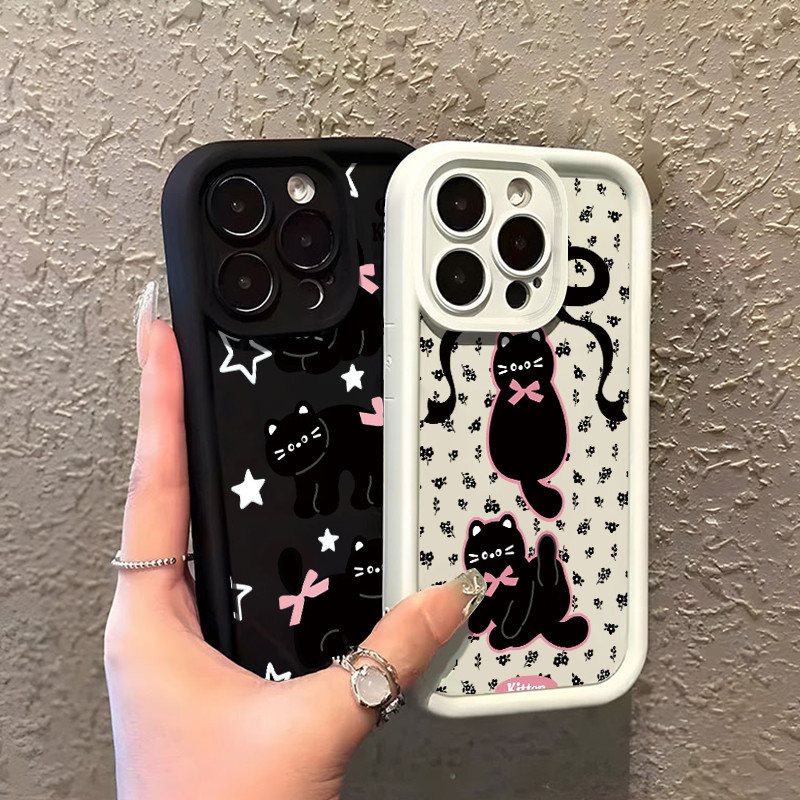 เคสสำหรับ Samsung Galaxy A30 A20 M10s A31 A24 A20s A21S เคสโทรศัพท์แมวน่ารักกันกระแทก - รูปที่ 3