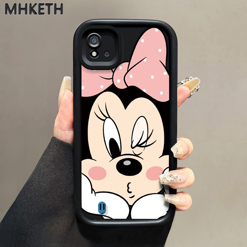 MHKETH เคสสำหรับ Realme C20 C20A C21 C21Y C25Y C11 2020 C11 2021 Narzo 50I เคสโทรศัพท์มีลายการ์ตูนมินนี่คลาสสิก