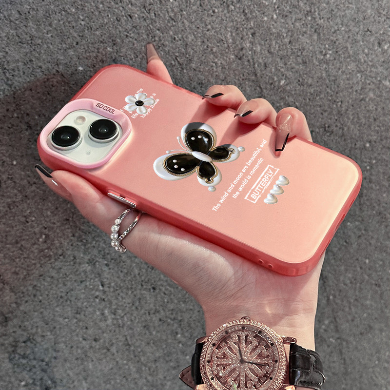 เคสสำหรับ Xiaomi 11 Lite 4G 11 Lite 5G NE เคสโทรศัพท์ผีเสื้อดอกไม้เปลือกแข็งกันกระแทก - รูปที่ 6