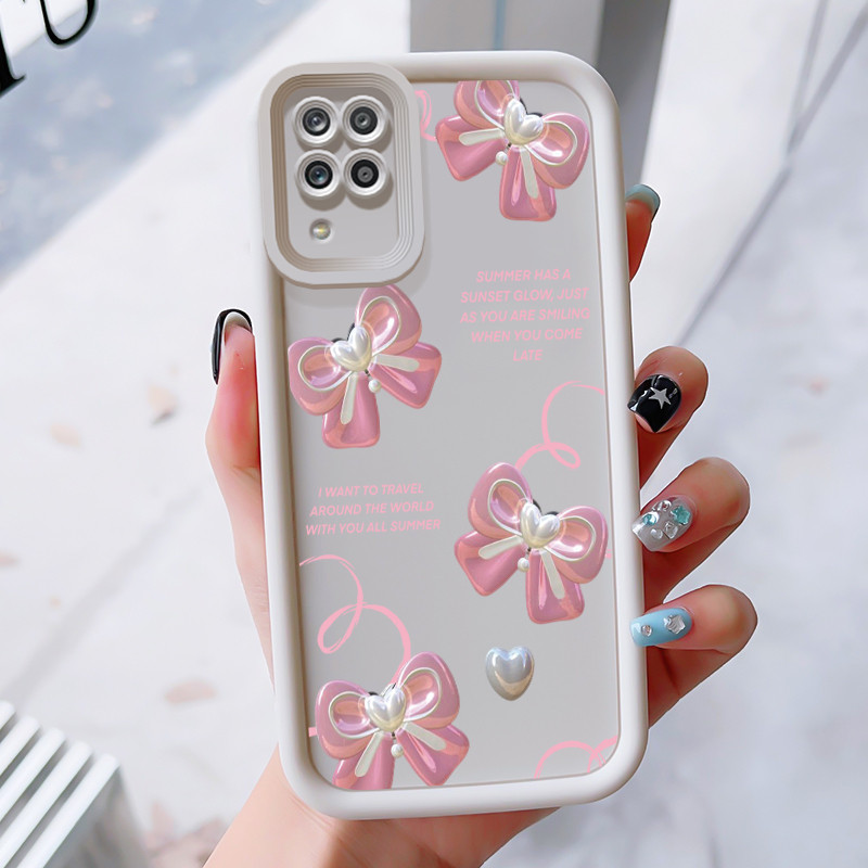 เคสสำหรับ Samsung A12 4G A12 5G F12 M12 เคสโทรศัพท์กุทัณฑ์สามสีซิลิโคนกันกระแทก