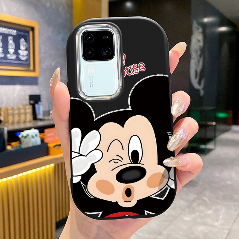 เคสสำหรับ VIVO V30 Pro 5G V29 Pro V29e V27 PRo 5G V23 V23i V20 Pro S1 S7 เคสมือถือมิกกี้และมินนี่น่ารัก