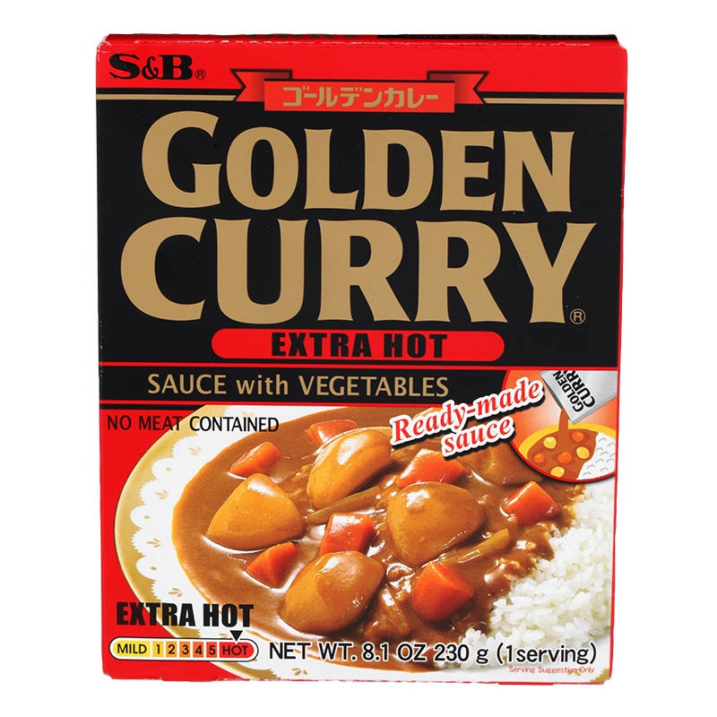 สงกรานต์ 🌺 เอสแอนด์บีแกงกะหรี่สำเร็จรูปผสมผักรสเผ็ดมาก 230กรัม 🍃 S&B Golden Curry Sauce with Vegetab
