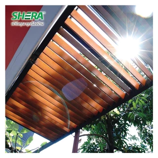 SHERA ไม้ระแนง SHINE LIGHT 7.5X300X0.8 ซม. สีไม้โอ๊คแดง จัดส่งโดย HomePro