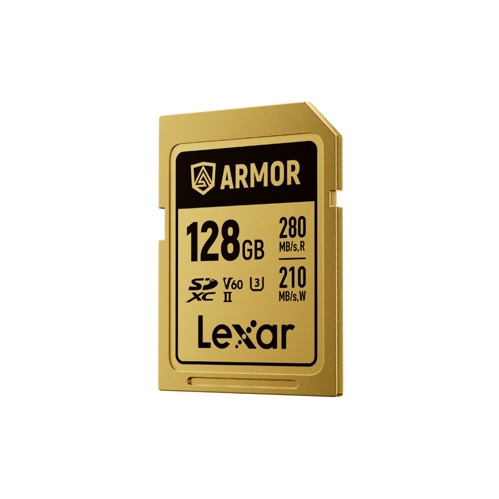 การ์ดหน่วยความจำ เอสดีการ์ด LEXAR ARMOR GOLD 128GB SD CARD FULL-HD 6K RW280/205MB/S (LSDAMGL128G-RNNNG)_2