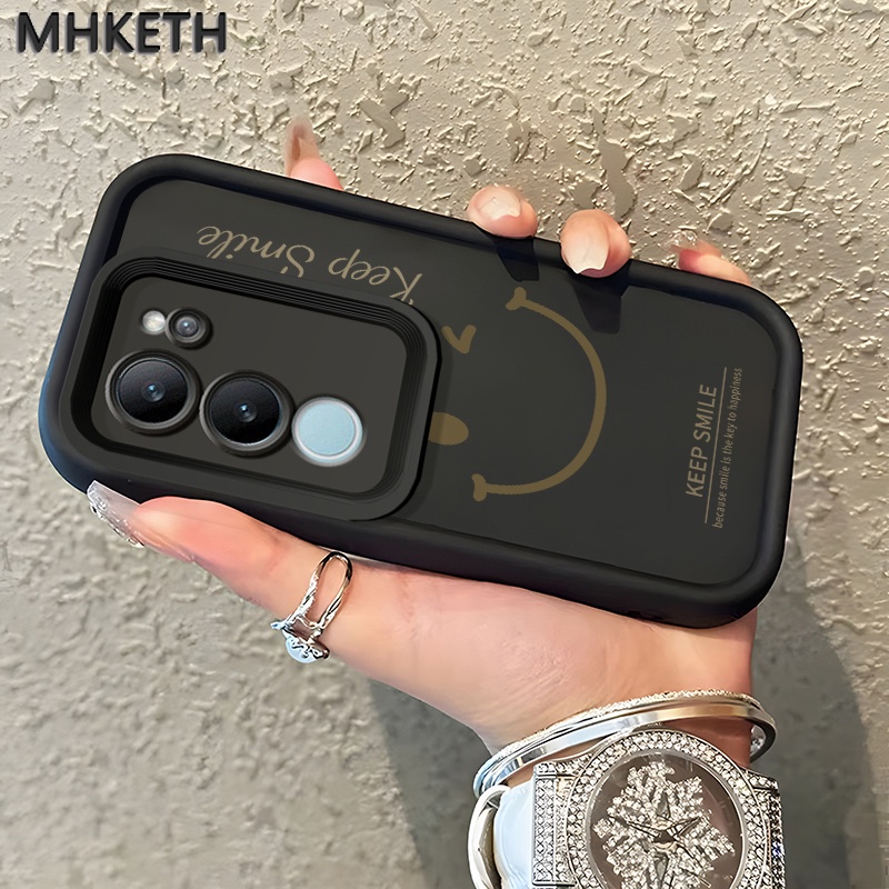 เคสสำหรับ VIVO V29 Pro V27 Pro 5G V25 V25e S16 S17 Pro S17T 5G X80 Lite เคสโทรศัพท์หน้ายิ้ม