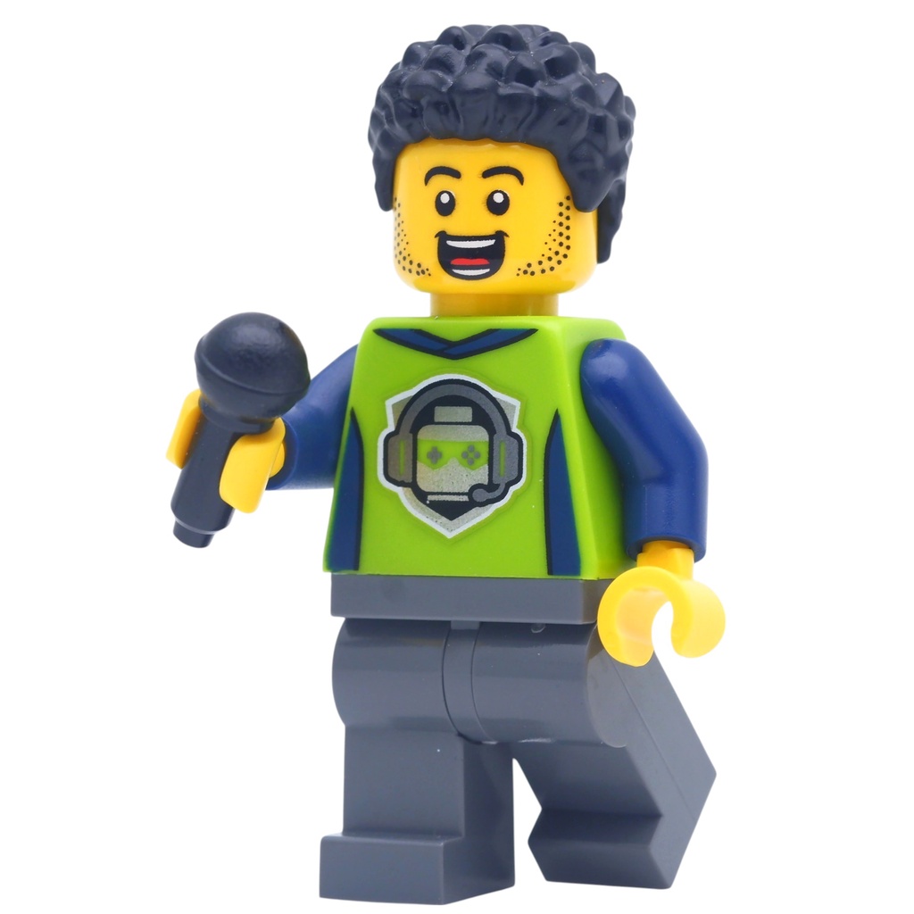( Ploybrick Minifigure ของแท้ ) T-Shirt Lime Gaming Tournament Town & City