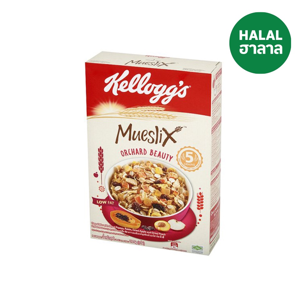 🍒 เคลล็อกส์ มูสลิกส์ ออร์ชาด บิวตี้355กรัม 🍓 KELLOGGS MUESLIX ORCHARD BEAUTY 355G 🍷 ซีเรียล 🍄 Puen.6