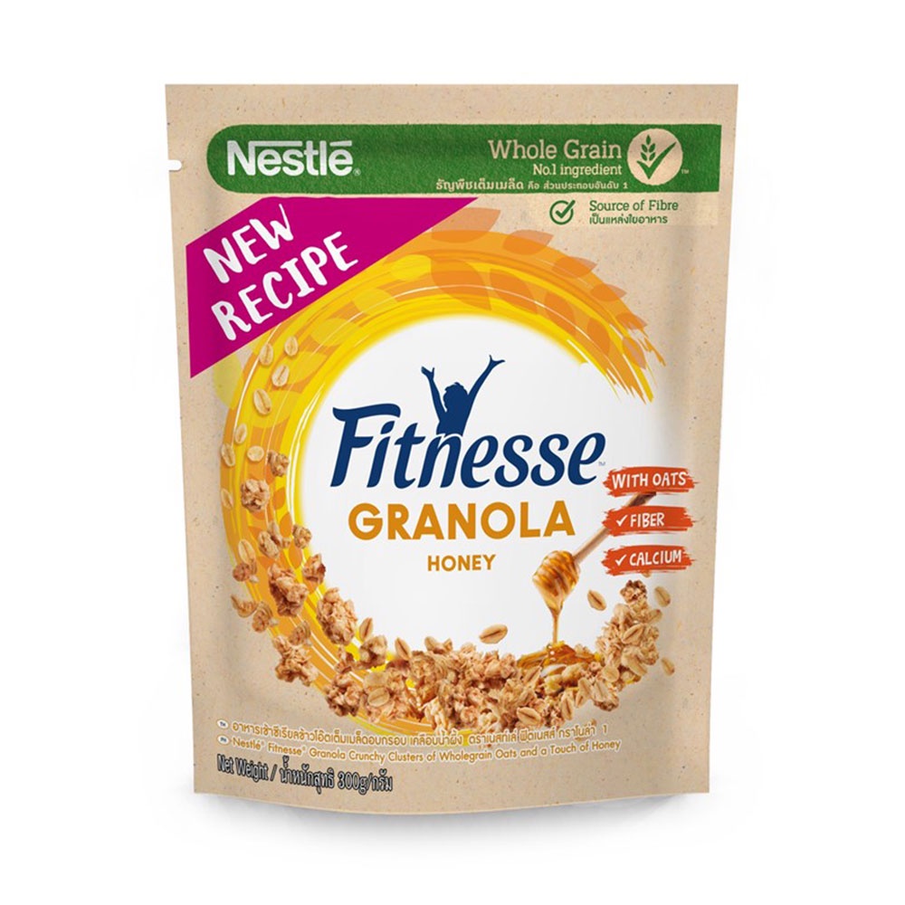📢 เนสท์เล่ฟิตเนส กราโนล่าโอ๊ตฮันนี่300ก 🌈 NESTLE FITNESS GRANOLA HNY 300G 💦 ซีเรียล 🎐 Clicktodeli