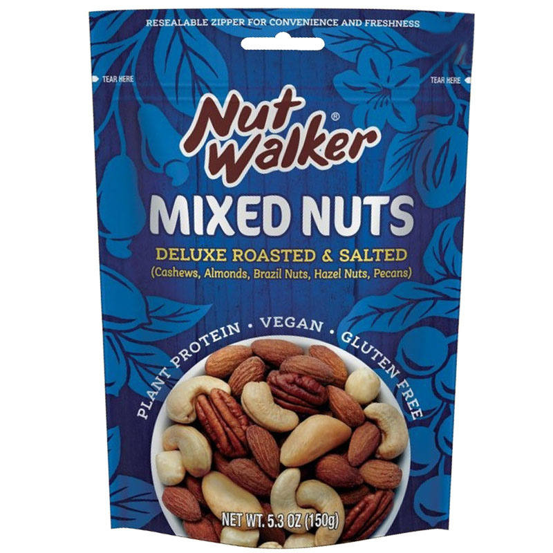 🍉 นัทวอล์คเกอร์มิกซ์นัทเดอลุกซ์ 150กรัม 🍍 Nut Walker Mixed Nuts Duluxe 150g. 📌 8850096950077 🌽 ถั่วแ