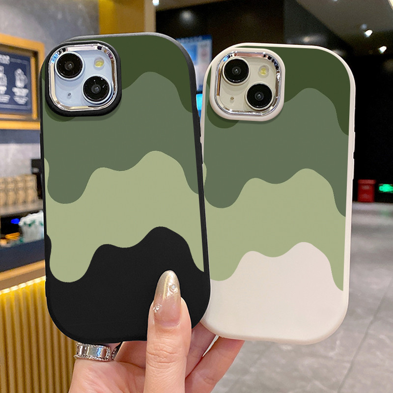 เคสสำหรับ OPPO A17 A17K เคสโทรศัพท์สีเรียบง่าย - รูปที่ 3