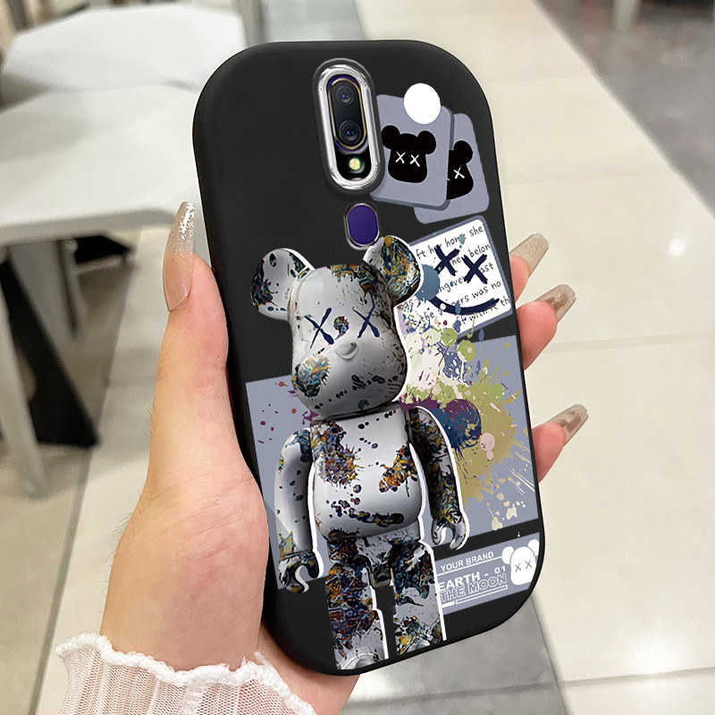 เคสสำหรับ OPPO F11 Pro F9 Pro A7X A9 2019 A9X Realme 2 Pro U1 เคสโทรศัพท์กราฟฟิตีหมี