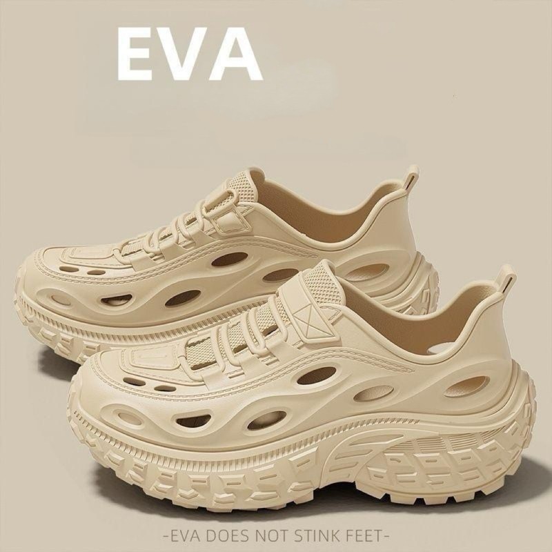 Tikp5 ส่งเร็ว ใหม่ ระบายอากาศ สบาย สวยข รองเท้าผ้าใบผู้หญิง สูง3.5ซม สีดำ สีครีม1749632855001