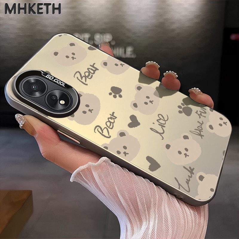 MHKETH เคสสำหรับ OPPO A18 A38 A31 2020 A8 เคสโทรศัพท์อวตารตุ๊กตาการ์ตูนน่ารัก