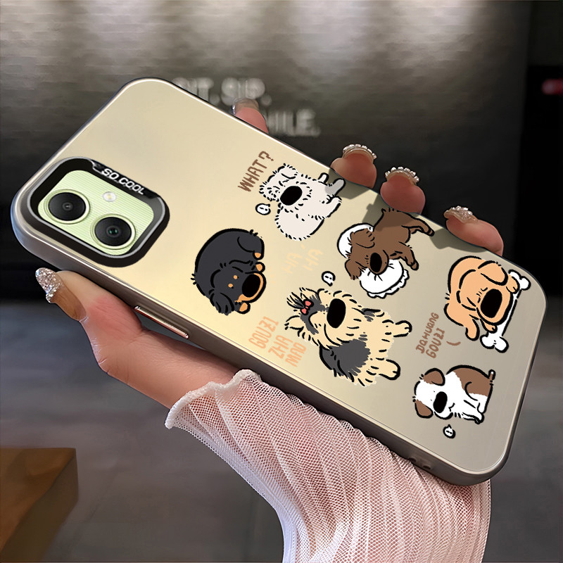 เคสสำหรับ Samsung A05 A05s A04 A04E M04 F04 A04s A03 A03S A02S M02S F02S เคสโทรศัพท์สุนัขน่ารักเปลือกแข็งกันกระแทก