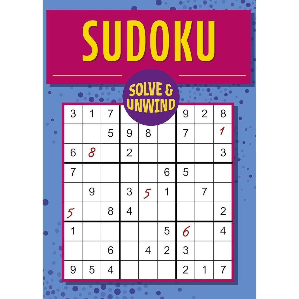 New Release Book สินค้าลิขสิทธิ์ (พร้อมส่ง) SOLVE AND UNWIND: SUDOKU: OVER 300 PUZZLES (Paperback) ป
