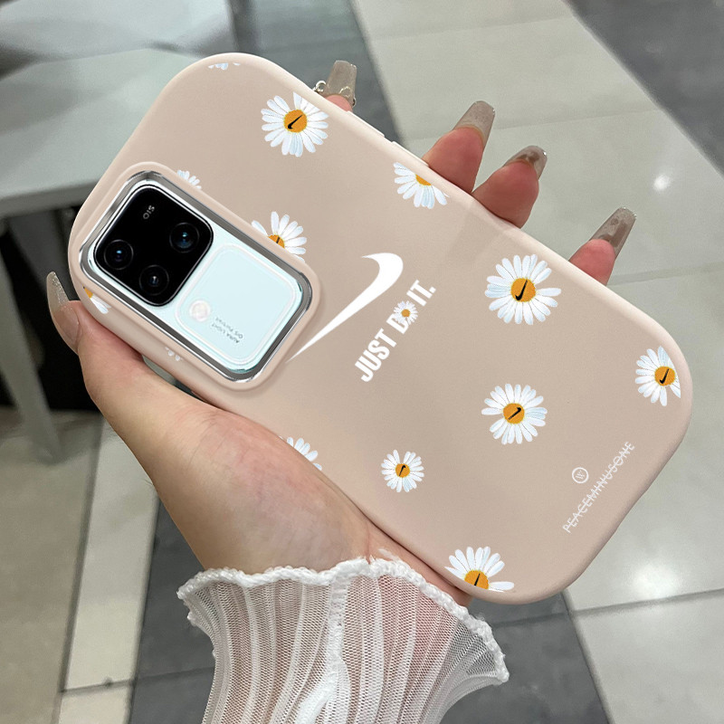 เคสสำหรับ VIVO V30 Pro 5G V29 Pro V29e V27 PRo 5G V23 V23i V20 Pro S1 S7 เคสโทรศัพท์ดอกไม้กันกระแทก