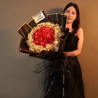 🔤 (ล้างสต๊อก Super Deal)🤗 ♞,♘ดอกไม้แห้งลมหายใจของทารกขนาดใหญ่พิเศษ ช่อดอกไม้อมตะสำหรับวันวาเลนไทน์ เ