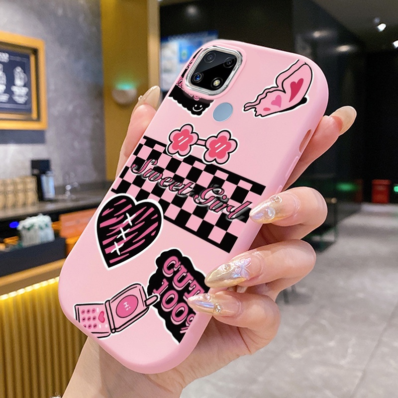 เคสสำหรับ Realme C12 C25 C25s C20 C20A C11 2021 C21Y C25Y Narzo 20 30A 50A เคสโทรศัพท์ใหม่ซิลิโคนสำหรับแฟนวัยรุ่น