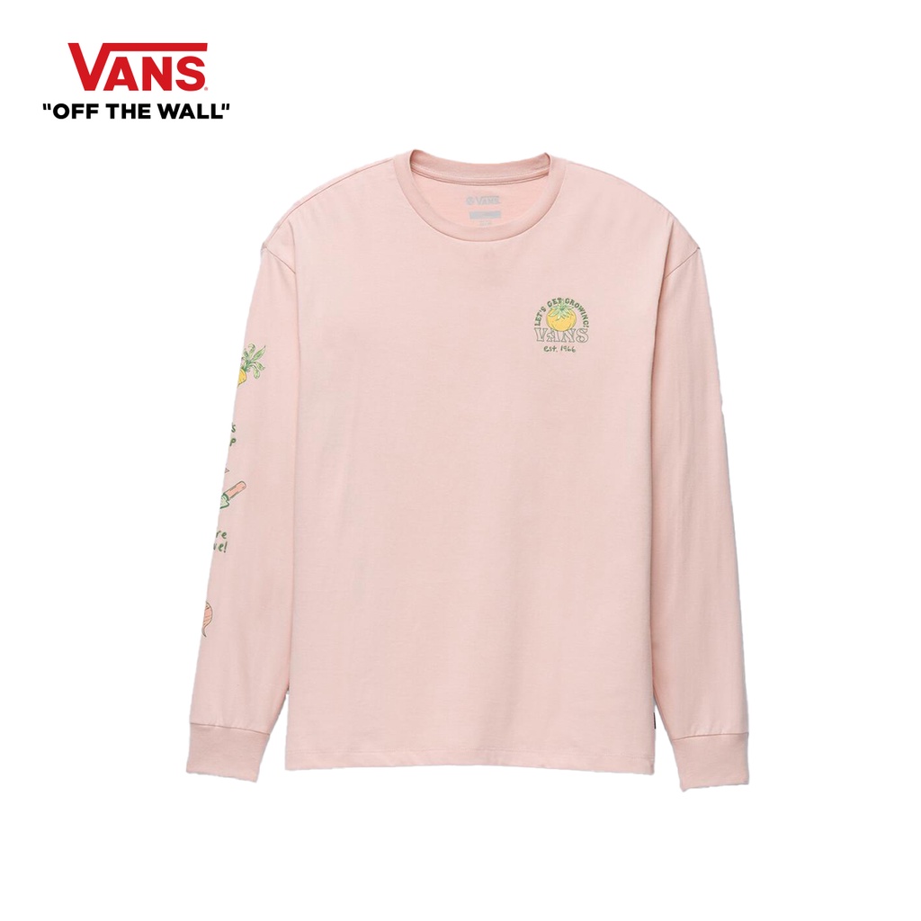 VANS GROWTH GARDEN LS TEE - ROSE SMOKE เสื้อแขนยาว เสื้อแขนยาวแวนส์ ผู้ชาย ผู้หญิง