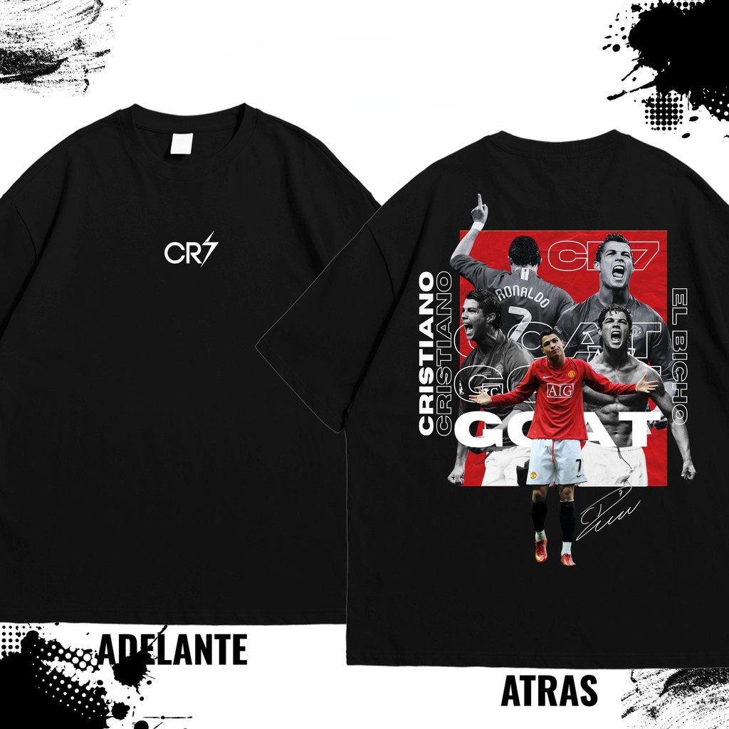 ⚽ เสื้อยืด CR7 2008 Edition ลายดาวฟุตบอล ผ้าฝ้าย 100% สวยเท่ ใส่สบาย พร้อมส่ง!