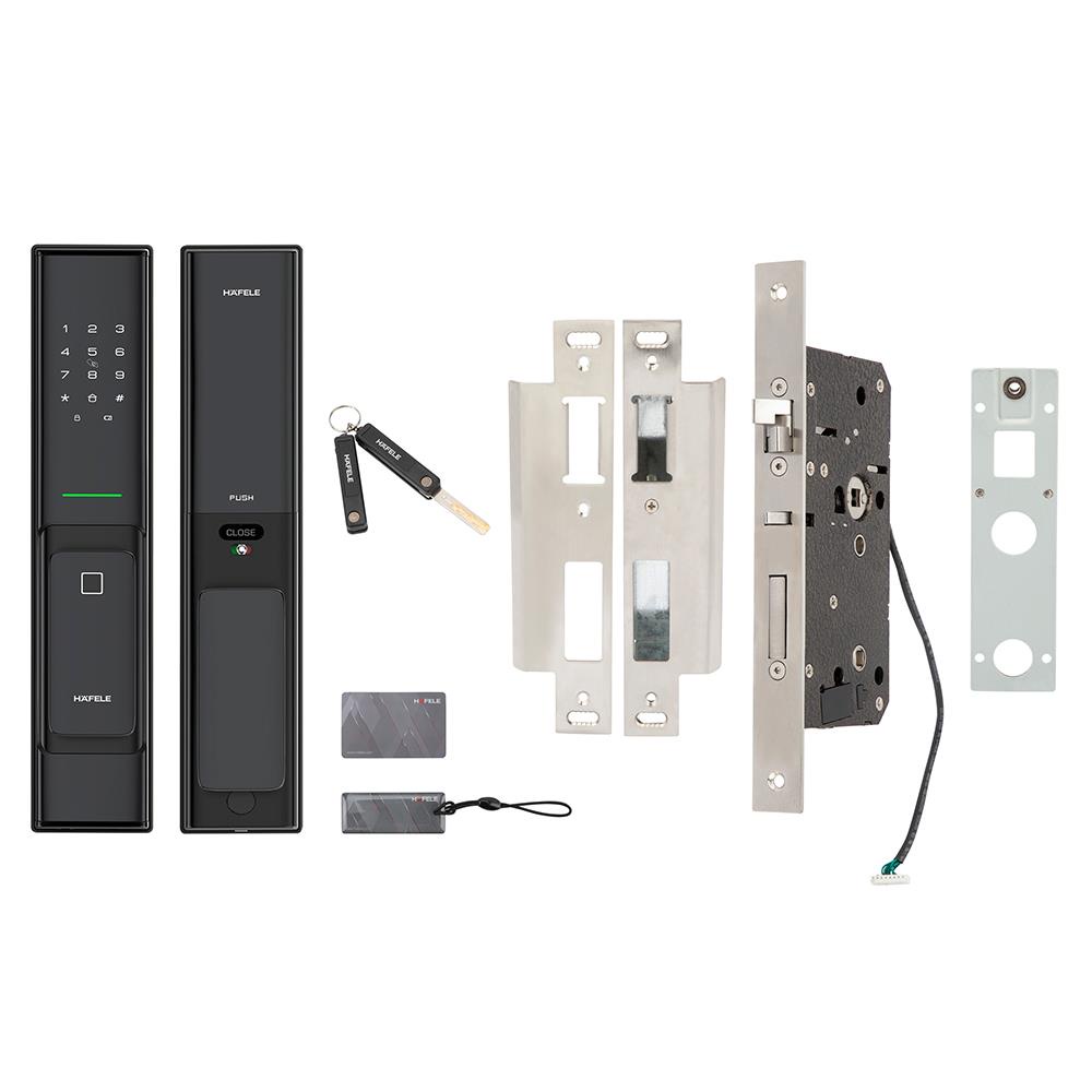 [ติดตั้งฟรี!] HAFELE กลอนดิจิตอล  PP8100BK BLE 499.21.185 สีดำ