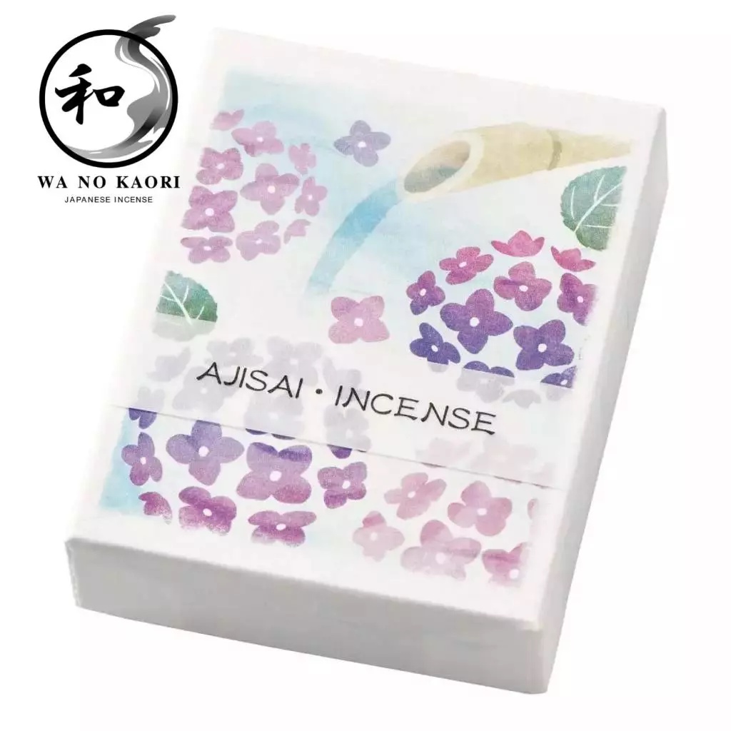 Kousaido HANGA Ajisai (Hydrangea) 20g Japan Incense ธูปหอม ญี่ปุ่นแท้ นำเข้าจากญี่ปุ่น คุณภาพสูง [Di