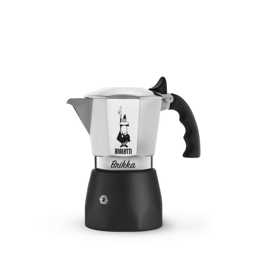 BIALETTI - NEWBRIKKA R 4CUPSเงิน ดำ4 CUPS
