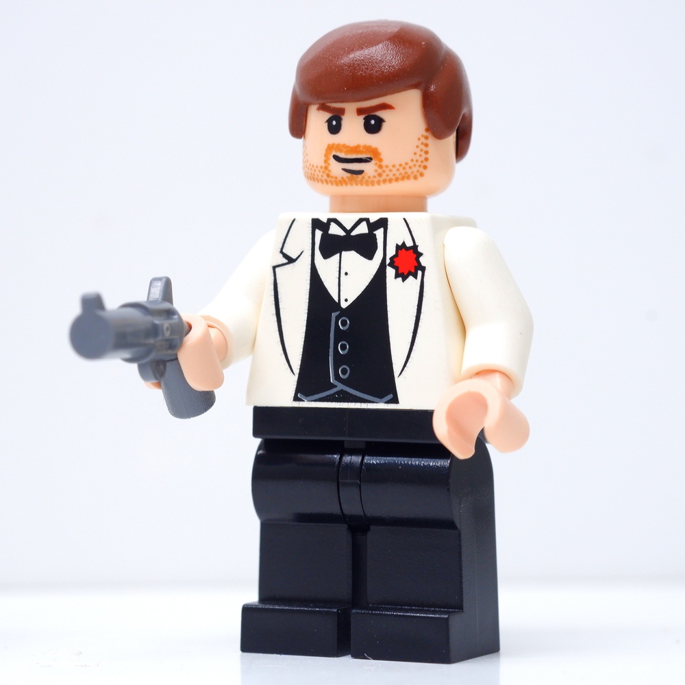 ( Ploybrick Minifigure ของแท้ ) Indiana Jones Indiana Jones White Tuxedo (7682)