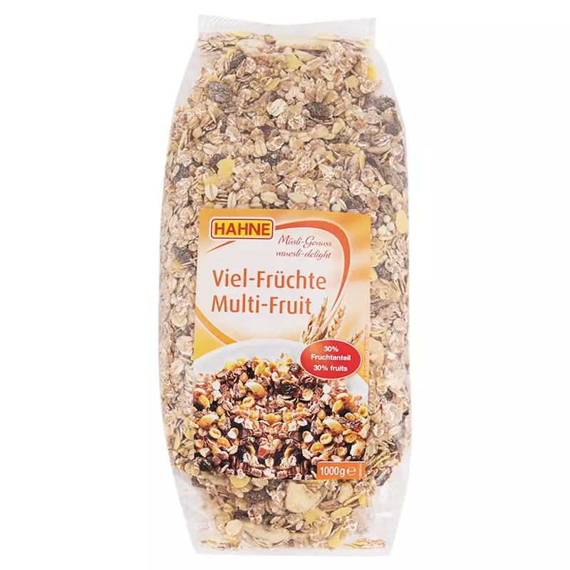 ฮาทเน่มูสลี่ผลไม้ 1กก. Hahne Muesli Fruit Fravours 1kg.