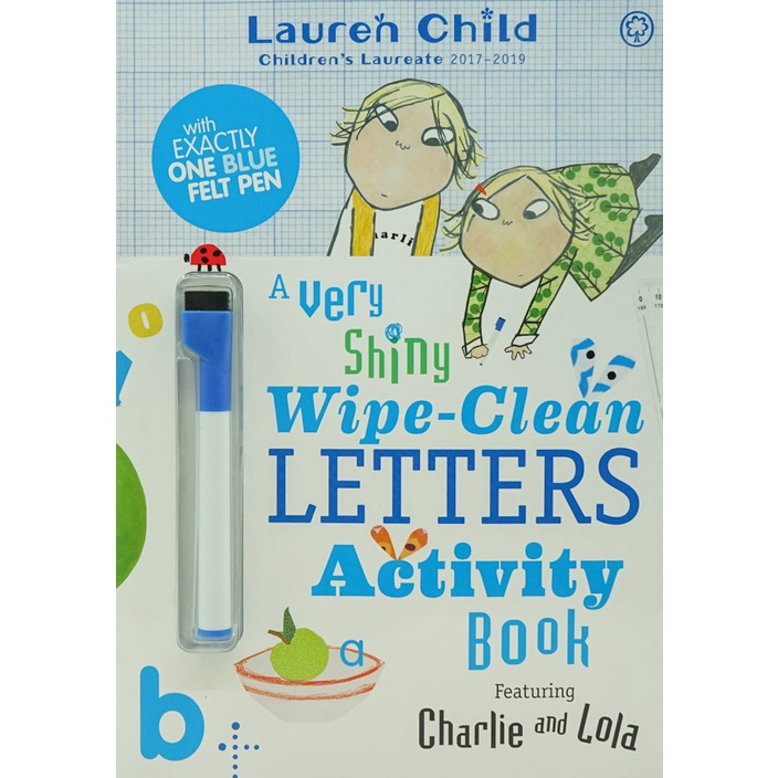 BBW หนังสือเด็ก Charlie And Lola: Charlie And Lola A Very Shiny Wipe-Clean Letters Activity Book ISBN: 9781408350560